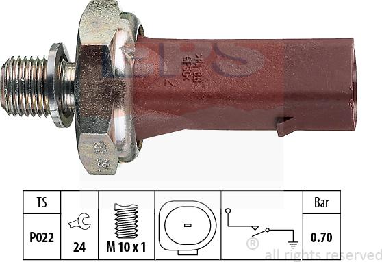 MDR EPS-1800 132 - Capteur, pression d'huile cwaw.fr