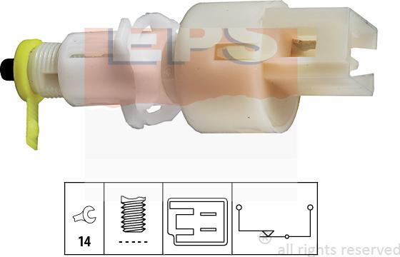 MDR EPS-1810 108 - Interrupteur, commande d'embrayage (gestion du moteur) cwaw.fr