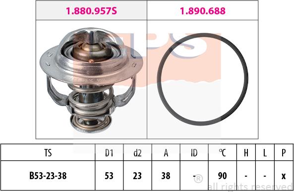 MDR EPS-1880 957 - Thermostat d'eau cwaw.fr