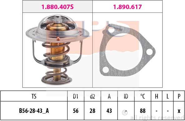 MDR EPS-1880 407 - Thermostat d'eau cwaw.fr