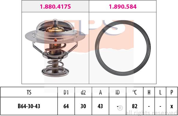 MDR EPS-1880 417 - Thermostat d'eau cwaw.fr