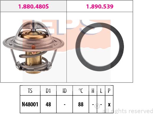 MDR EPS-1880 480 - Thermostat d'eau cwaw.fr