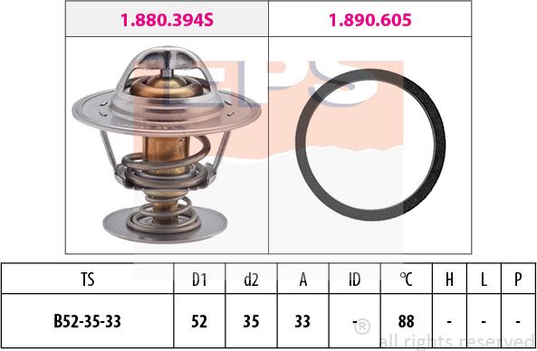 MDR EPS-1880 483 - Thermostat d'eau cwaw.fr