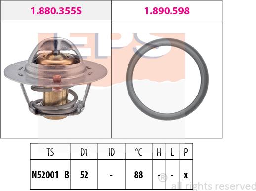 MDR EPS-1880 487 - Thermostat d'eau cwaw.fr