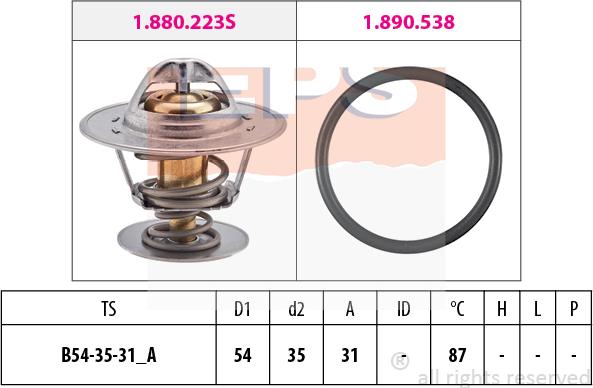 MDR EPS-1880 434 - Thermostat d'eau cwaw.fr