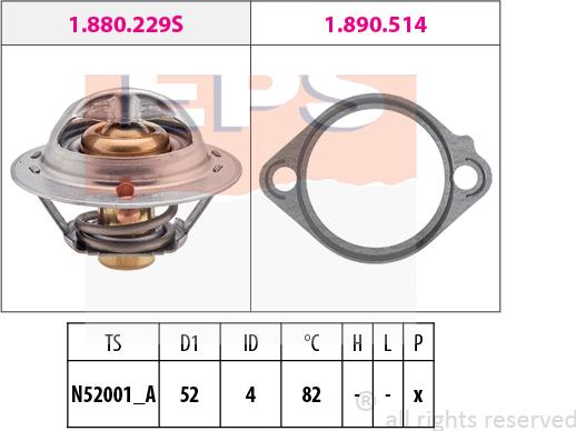 MDR EPS-1880 437 - Thermostat d'eau cwaw.fr