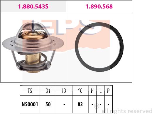 MDR EPS-1880 543 - Thermostat d'eau cwaw.fr