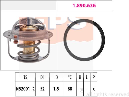 MDR EPS-1880 554 - Thermostat d'eau cwaw.fr