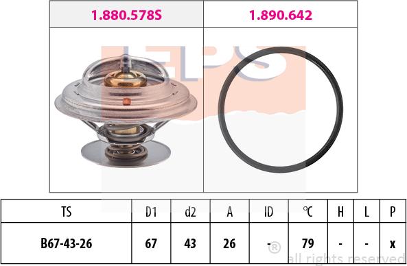 MDR EPS-1880 578 - Thermostat d'eau cwaw.fr