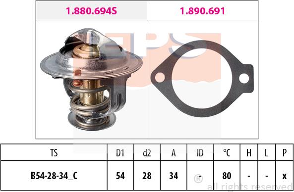 MDR EPS-1880 694 - Thermostat d'eau cwaw.fr