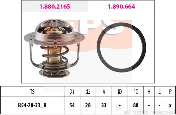 MDR EPS-1880 658 - Thermostat d'eau cwaw.fr