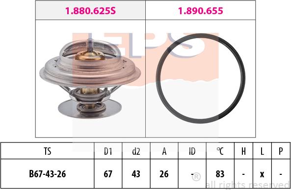 MDR EPS-1880 625 - Thermostat d'eau cwaw.fr