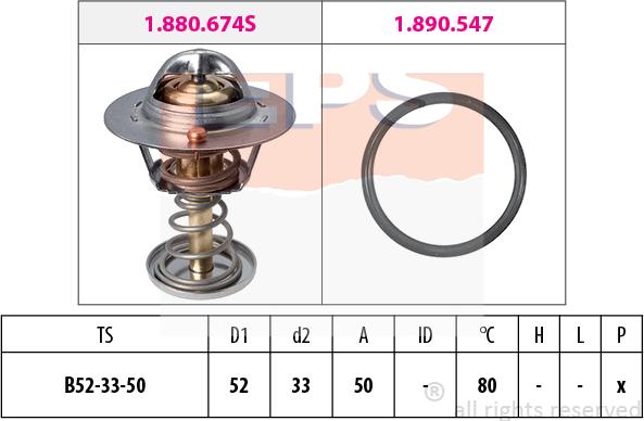 MDR EPS-1880 674 - Thermostat d'eau cwaw.fr