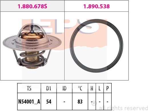 MDR EPS-1880 678 - Thermostat d'eau cwaw.fr