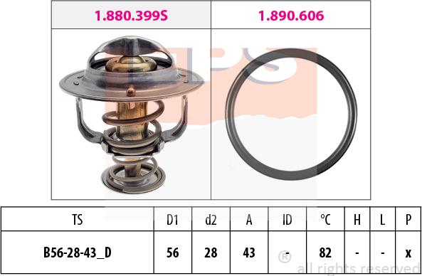 MDR EPS-1880 848 - Thermostat d'eau cwaw.fr