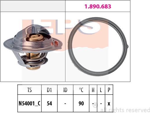 MDR EPS-1880 802 - Thermostat d'eau cwaw.fr