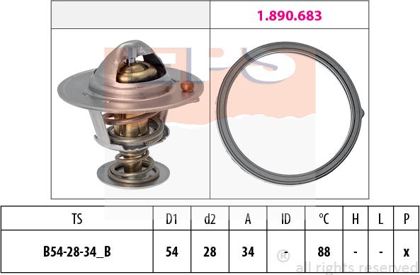 MDR EPS-1880 834 - Thermostat d'eau cwaw.fr