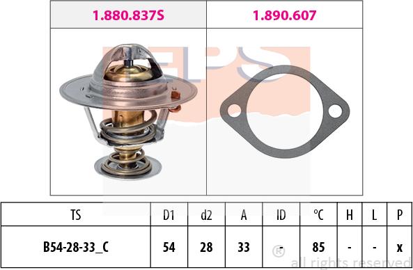 MDR EPS-1880 838 - Thermostat d'eau cwaw.fr