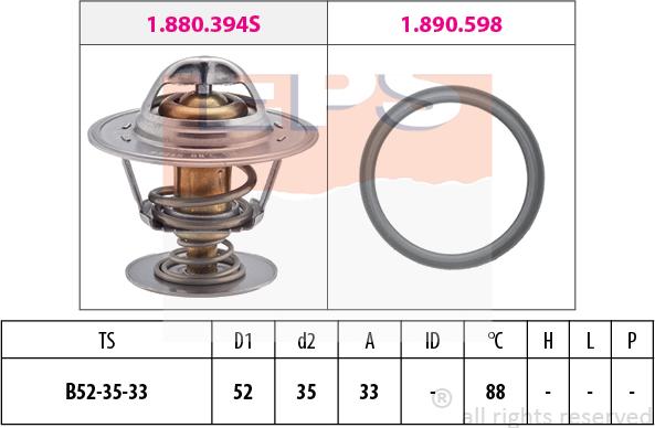 MDR EPS-1880 394 - Thermostat d'eau cwaw.fr