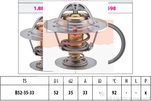 MDR EPS-1880 396S - Thermostat d'eau cwaw.fr