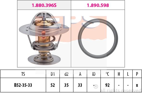 MDR EPS-1880 396 - Thermostat d'eau cwaw.fr