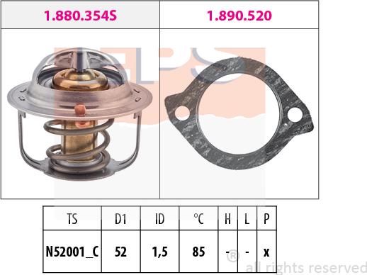 MDR EPS-1880 354 - Thermostat d'eau cwaw.fr