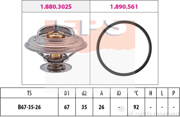 MDR EPS-1880 303 - Thermostat d'eau cwaw.fr