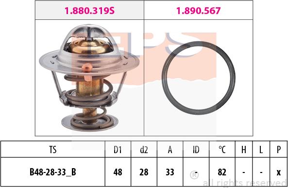 MDR EPS-1880 319 - Thermostat d'eau cwaw.fr