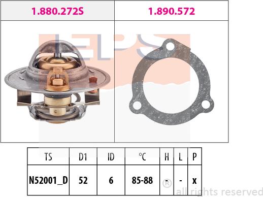 MDR EPS-1880 388 - Thermostat d'eau cwaw.fr