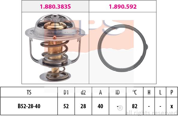 MDR EPS-1880 383 - Thermostat d'eau cwaw.fr