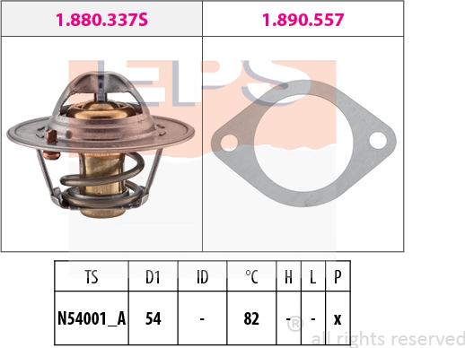 MDR EPS-1880 337 - Thermostat d'eau cwaw.fr