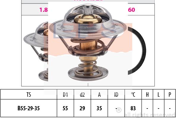 MDR EPS-1880 323S - Thermostat d'eau cwaw.fr