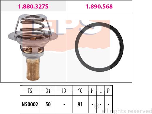 MDR EPS-1880 327 - Thermostat d'eau cwaw.fr