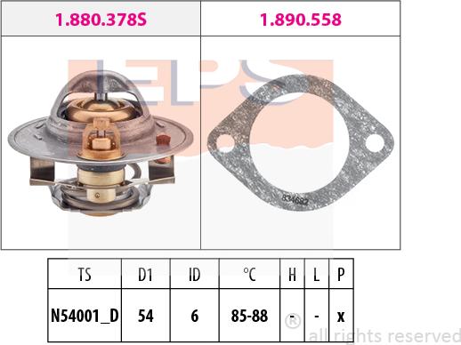 MDR EPS-1880 378 - Thermostat d'eau cwaw.fr