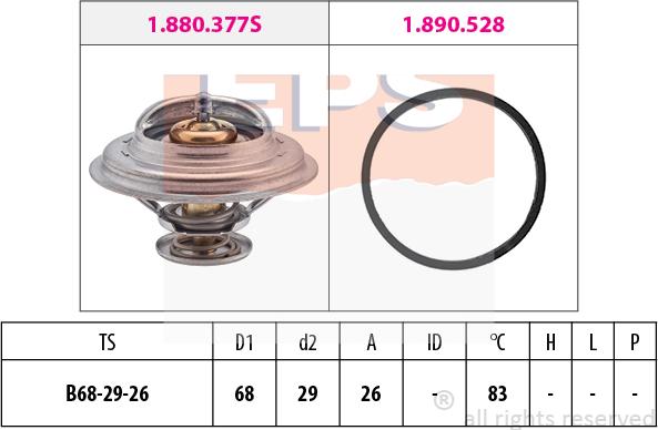 MDR EPS-1880 377 - Thermostat d'eau cwaw.fr