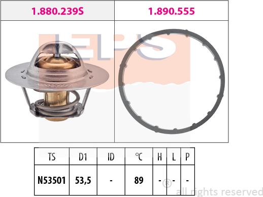 MDR EPS-1880 291 - Thermostat d'eau cwaw.fr