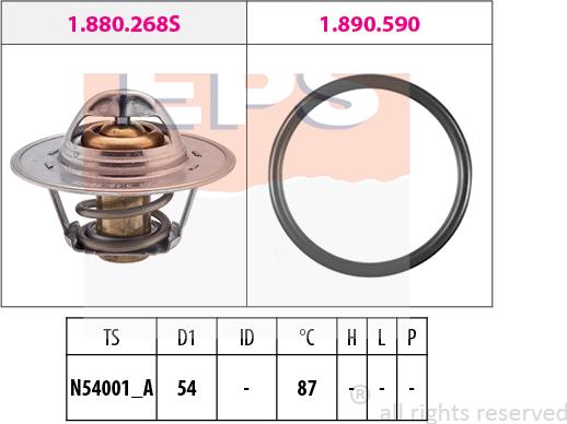 MDR EPS-1880 268 - Thermostat d'eau cwaw.fr