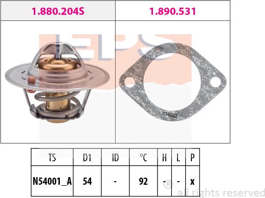 MDR EPS-1880 204 - Thermostat d'eau cwaw.fr