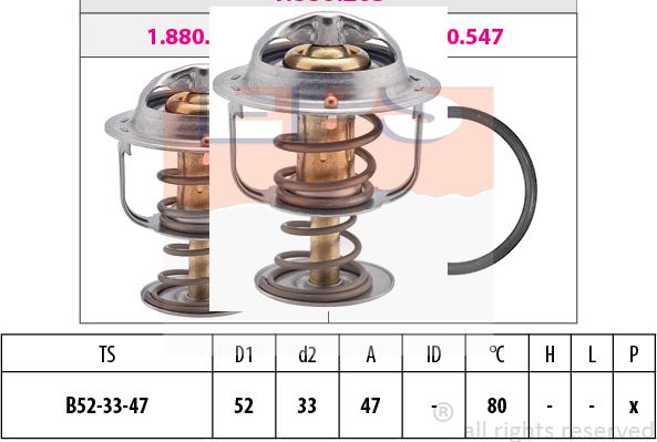 MDR EPS-1880 205S - Thermostat d'eau cwaw.fr