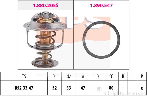 MDR EPS-1880 205 - Thermostat d'eau cwaw.fr