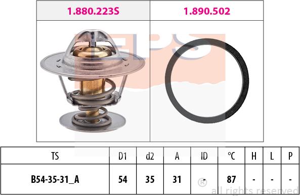 MDR EPS-1880 278 - Thermostat d'eau cwaw.fr