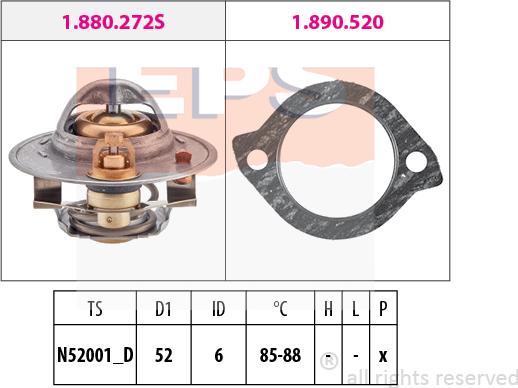 MDR EPS-1880 272 - Thermostat d'eau cwaw.fr