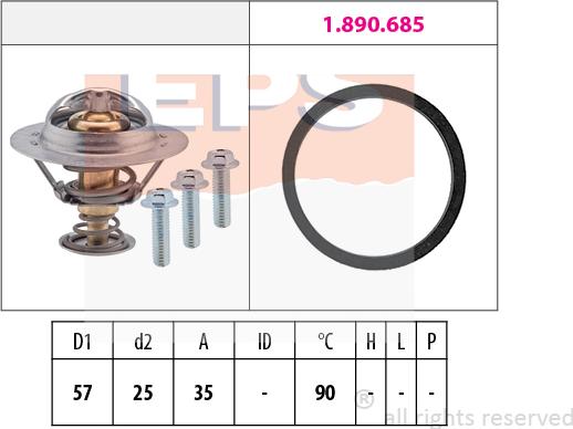 MDR EPS-1880 731 - Thermostat d'eau cwaw.fr