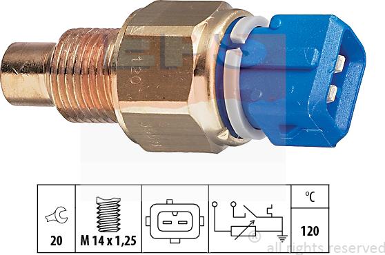 MDR EPS-1830 558 - Sonde de température, liquide de refroidissement cwaw.fr