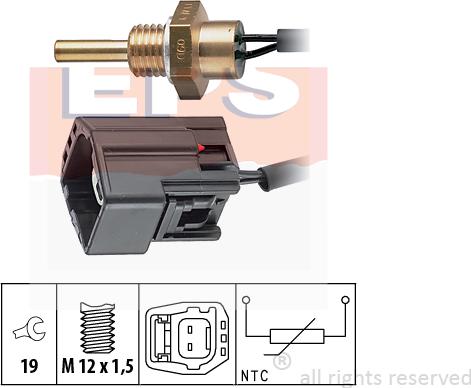 MDR EPS-1830 304 - Sonde de température, liquide de refroidissement cwaw.fr