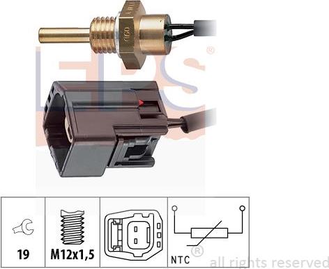 MDR EPS-1830 304 - Sonde de température, liquide de refroidissement cwaw.fr