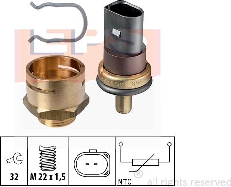 MDR EPS-1830 278K - Sonde de température, liquide de refroidissement cwaw.fr