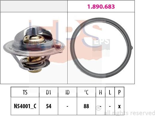 MDR EPS-1879 997 - Thermostat d'eau cwaw.fr