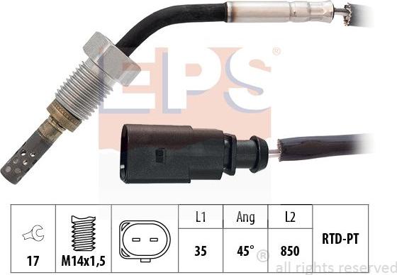 MDR EPS-1220 099 - Capteur, température des gaz cwaw.fr