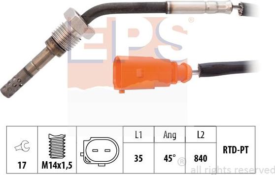 MDR EPS-1220 096 - Capteur, température des gaz cwaw.fr